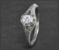 Preview: Diamant Ring mit 0,27ct, 585 Weißgold, Art Deco Design